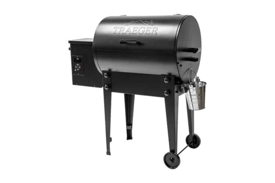 Traeger Tailgater pellet grill on a white background